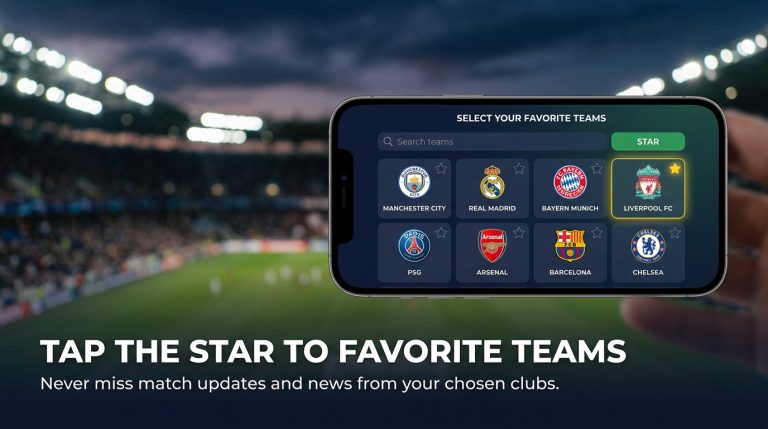 tim favorit aplikasi bola